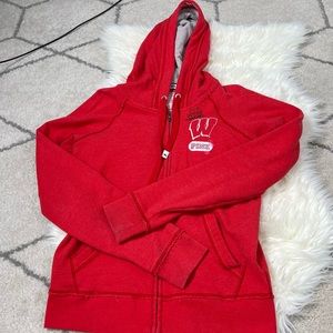 Wisconsin Badgers Victorias Secret Pink Hoodie L